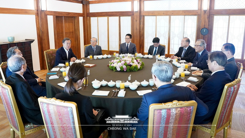 전직 통일부 장관 및 원로 오찬