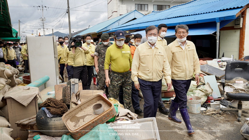 경남‧전남‧충남 집중호우 피해현장 방문②(구례 피해현장 방문)