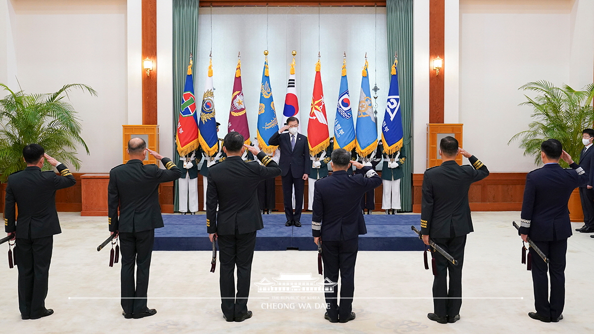 군 장성 진급 및 보직 신고식