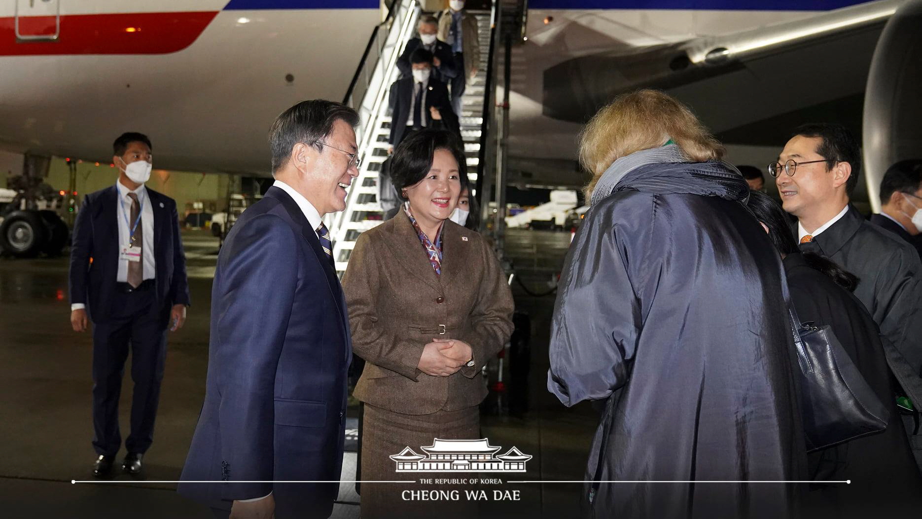 COP26 정상회의 참석을 위해 영국 글래스고에 도착했습니다