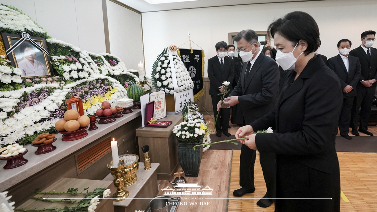 故 이한열 열사 어머니 배은심 여사 조문