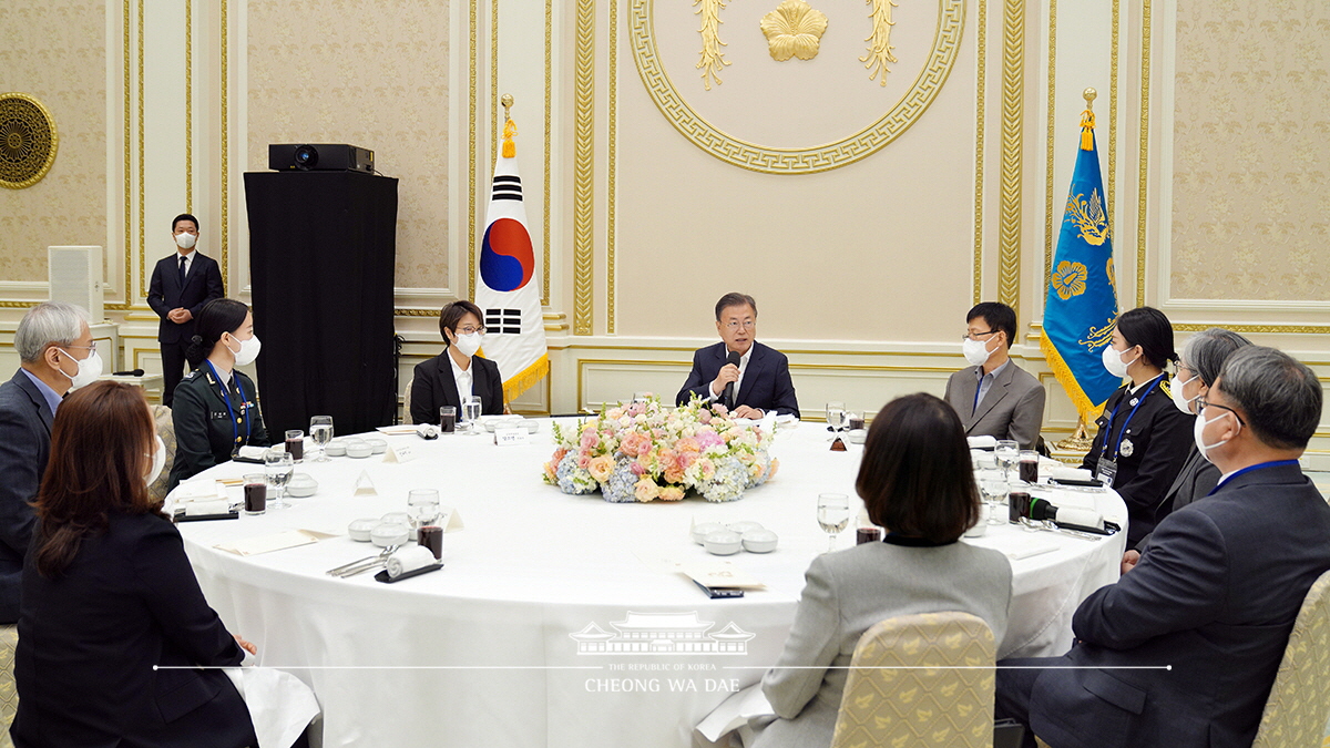 방역 관계자 격려 오찬 간담회