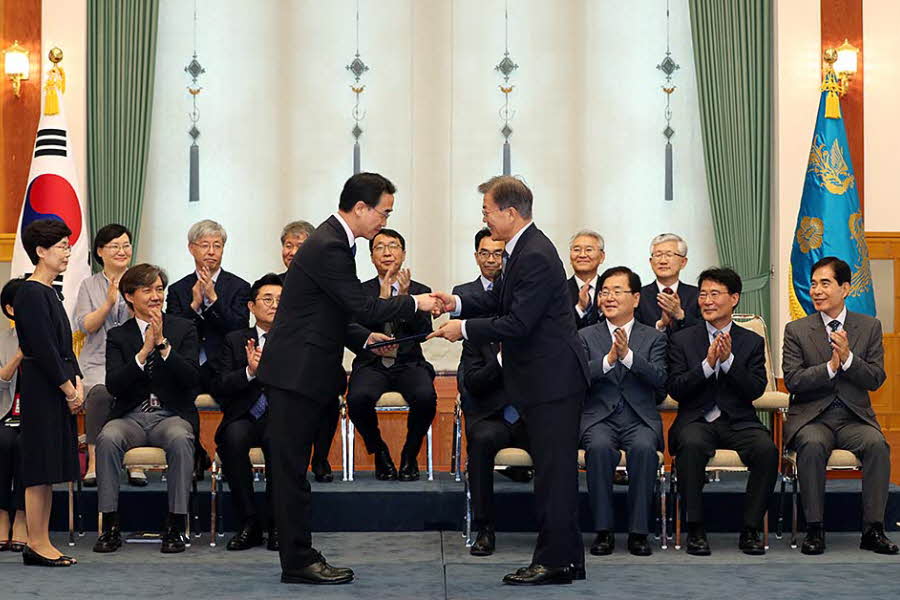 통일부·농림축산식품부 장관·국민권익위원장 등 임명장 수여식