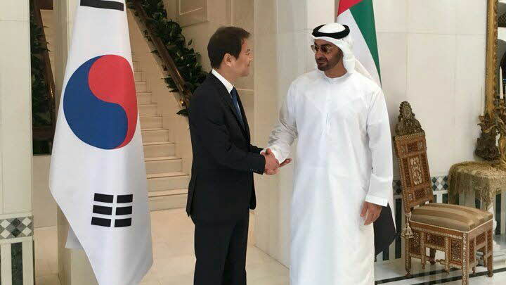 임종석 비서실장 UAE 쉐이크 모하메드 빈 자이드 알 나흐얀 왕세제 접견