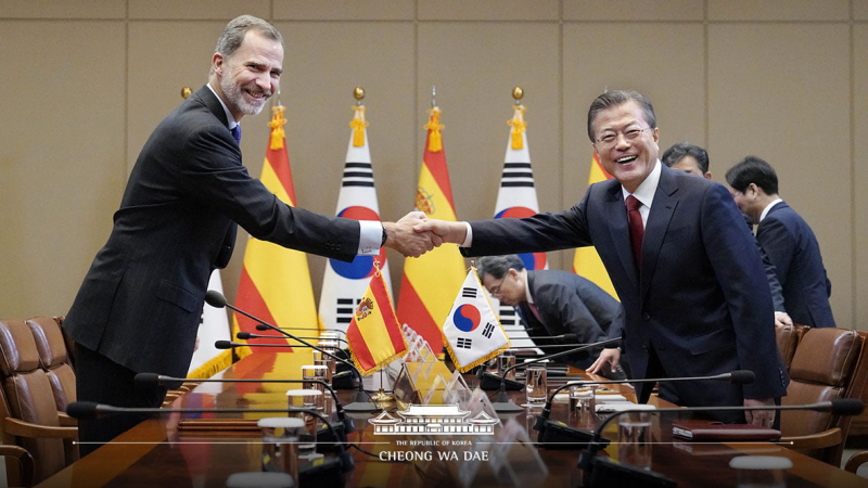 한-스페인 정상회담 및 양해각서 서명식