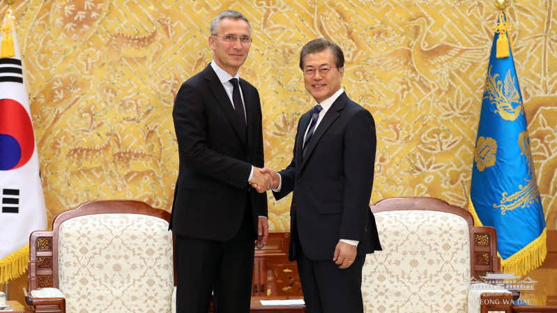 '스톨텐베르그(Stoltenberg)' NATO 사무총장 접견