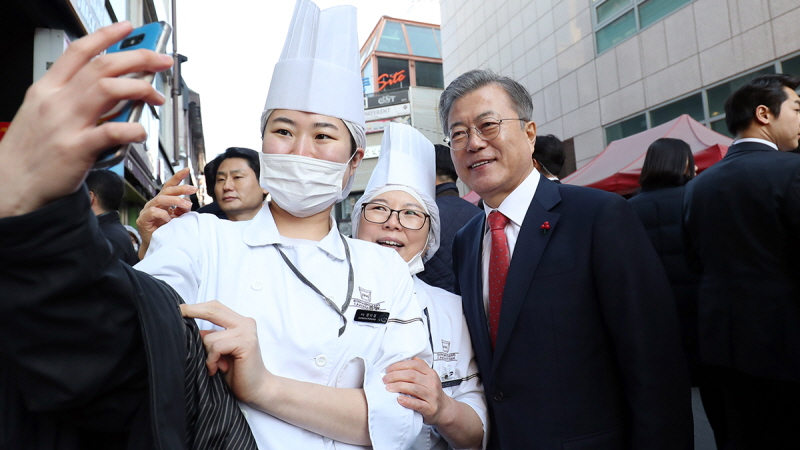 문재인 대통령 전국경제투어 Ⅴ - 대전 으능정이 거리 방문