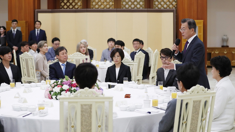 남북평화 협력기원 남측예술단 초청 오찬