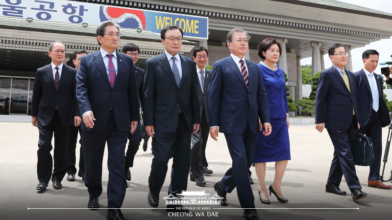 G20이 열리는 일본 오사카로 출발합니다