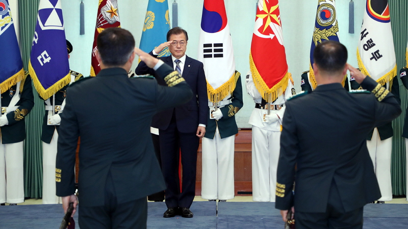 군 장성 진급 및 보직 신고식