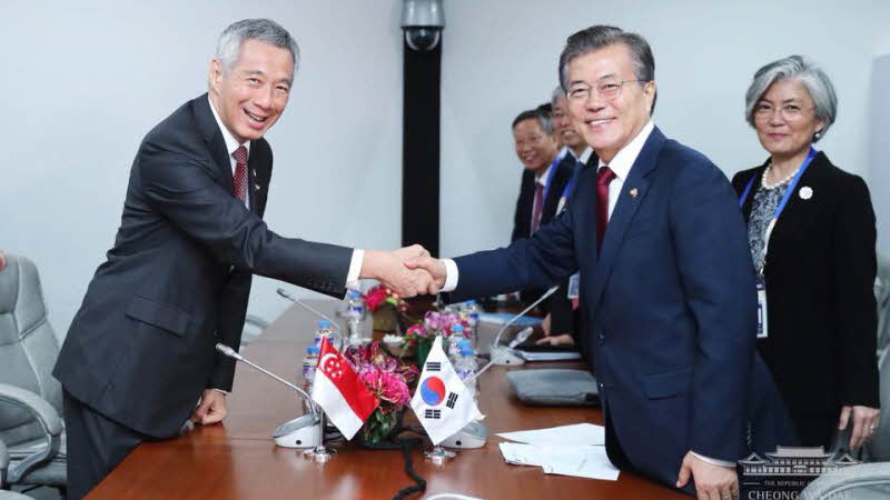 ASEAN+3 정상회의 계기 리센룽 싱가포르 총리, 메드베데프 러시아 총리와의 회담 결과