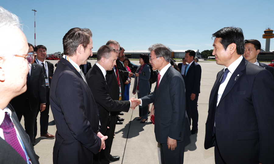 G20_함부르크 공항 출발