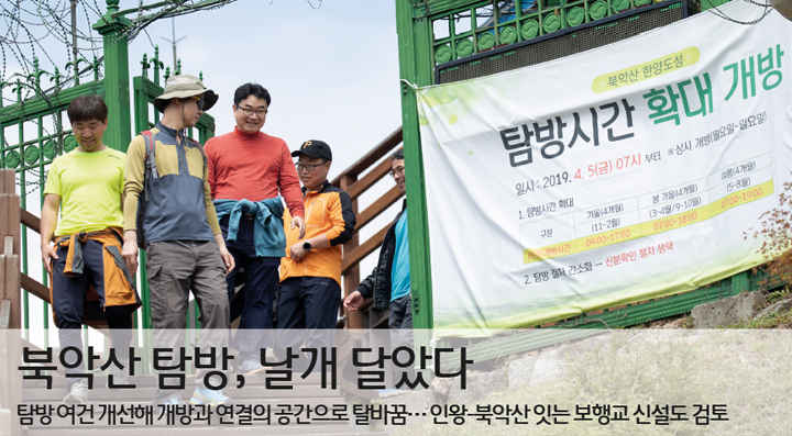 북한산 탐방, 날개 달았다