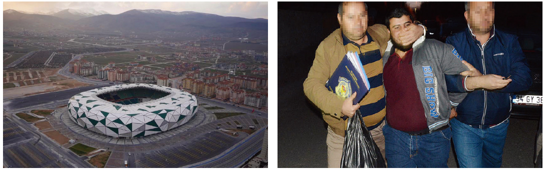 * 행사장과 체포된 ‘알므세이테프’