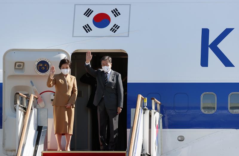 President leaves for Europe after taking part in regional summits